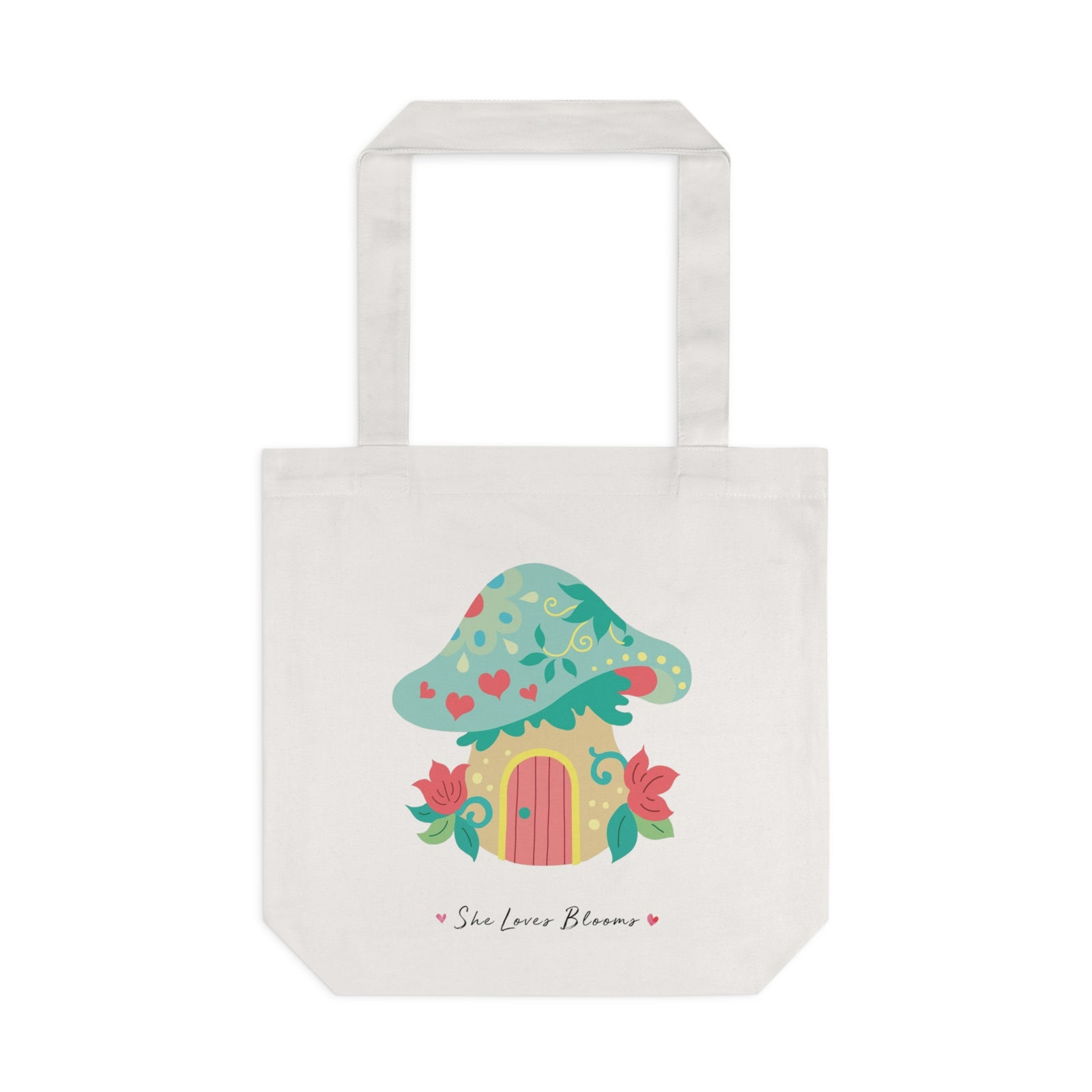 Toadstool Abode Cotton Tote Bag