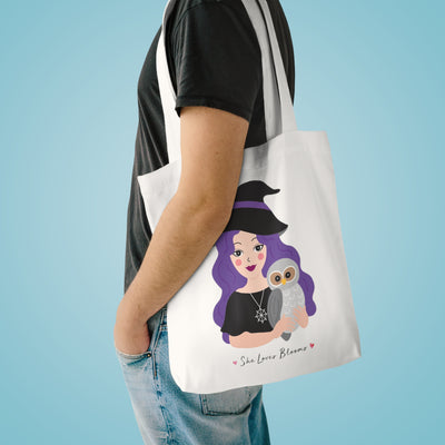 Witchy Hoot Cotton Tote Bag