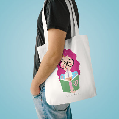 Simple Joy (Pink Hair) Cotton Tote Bag