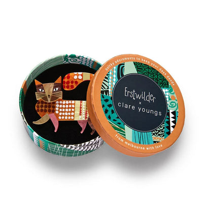 Erstwilder A Cat Named Purr Brooch