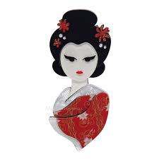 Erstwilder Mysterious Maiko Brooch