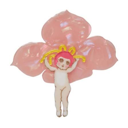 Erstwilder x May Gibbs Pink Boronia Brooch