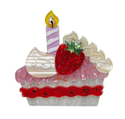 Erstwilder 5th Birthday Just One Slice Brooch (Super Rare)