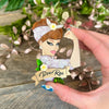 Poly Paige Rosie The Riveter Brunette Beauty Brooch