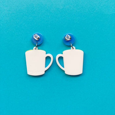 Coffee Mug Earrings freeshipping - SheLovesBlooms