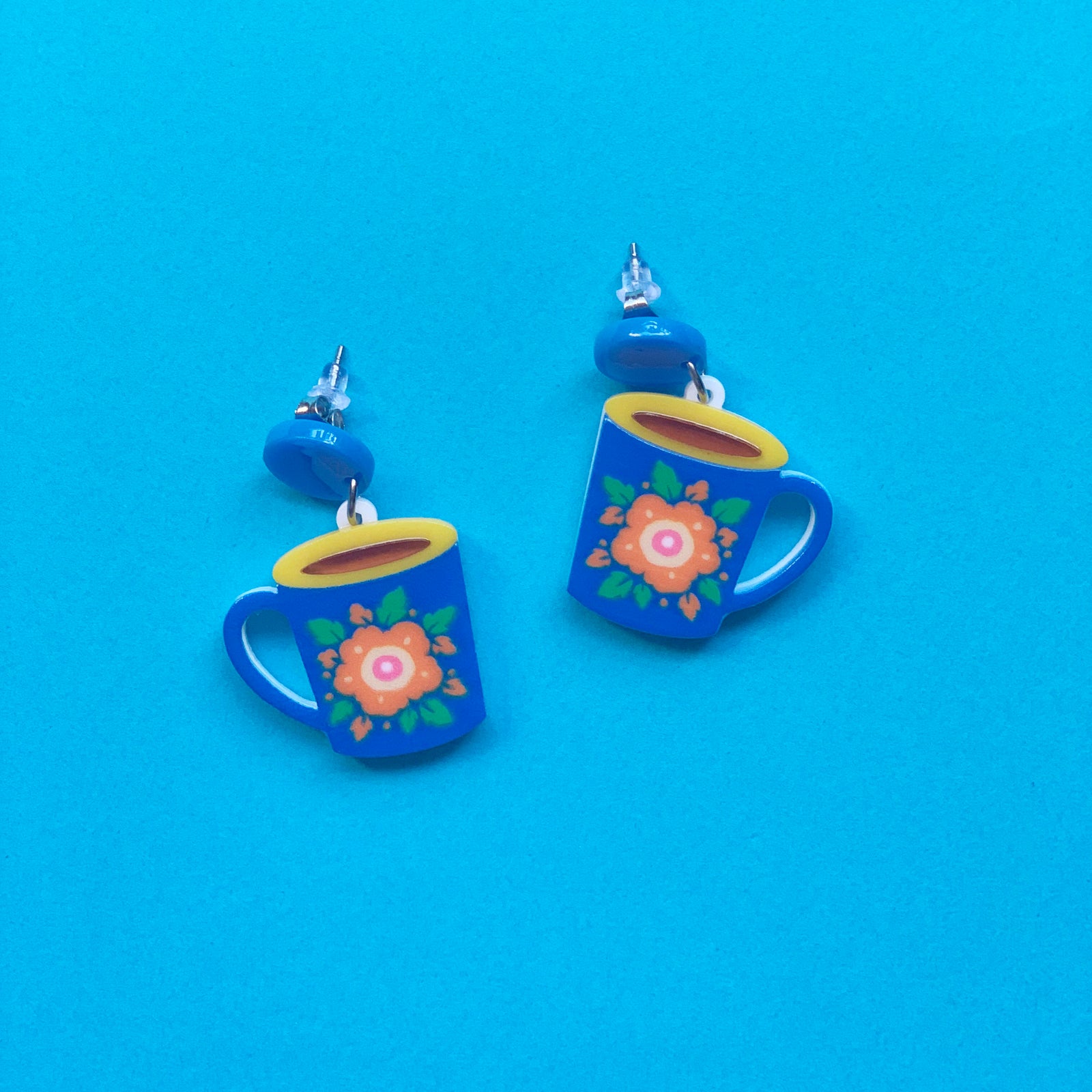 Coffee Mug Earrings freeshipping - SheLovesBlooms