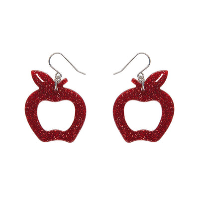 Erstwilder Essential Eaten Apple Glitter Resin Drop Earrings -Red freeshipping - SheLovesBlooms