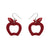 Erstwilder Essential Eaten Apple Glitter Resin Drop Earrings -Red freeshipping - SheLovesBlooms