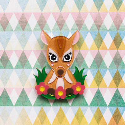 Sri the Quick-Witted Mouse Deer Brooch freeshipping - SheLovesBlooms