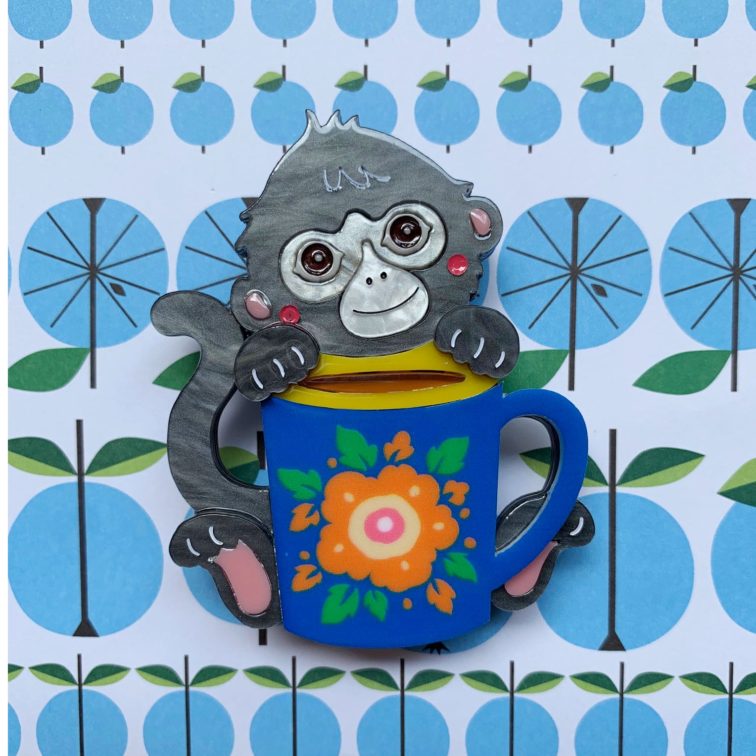 Raffles with Kopi Brooch freeshipping - SheLovesBlooms