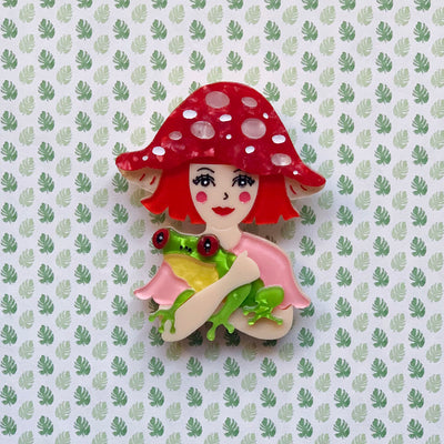 Amanita with Heqet Brooch freeshipping - SheLovesBlooms
