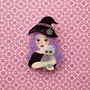 Witchy Halloween Hoot Brooch freeshipping - SheLovesBlooms