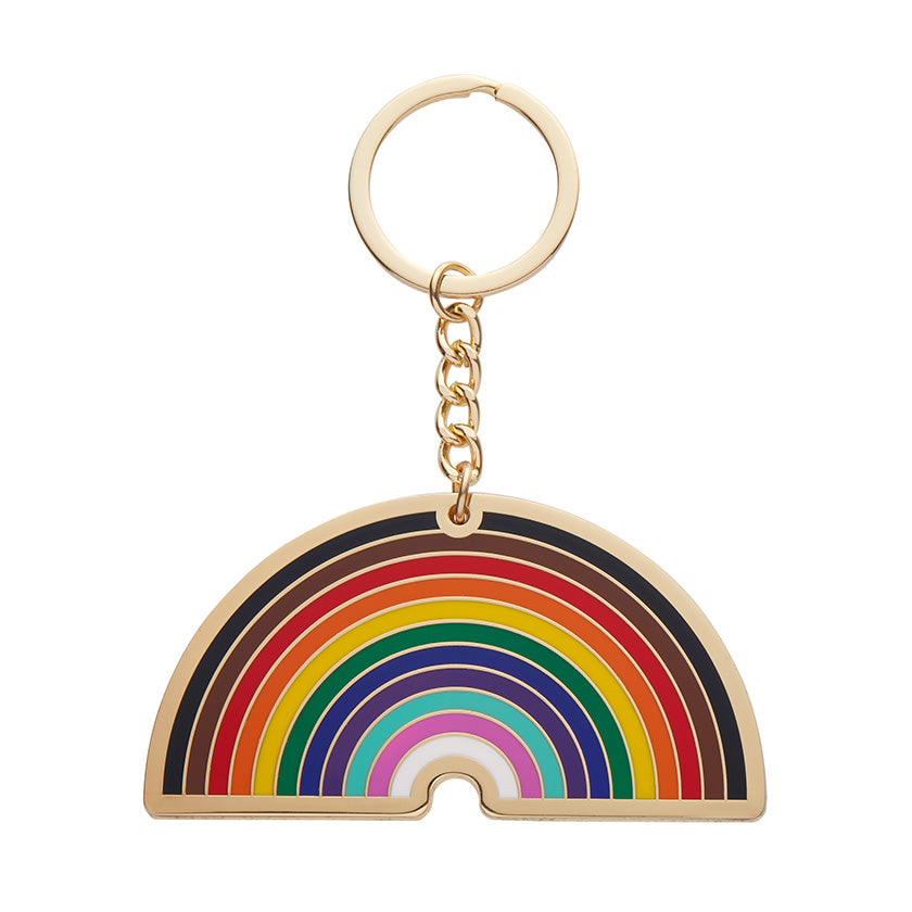 Erstwilder Progression Rainbow Enamel Key Ring freeshipping - SheLovesBlooms