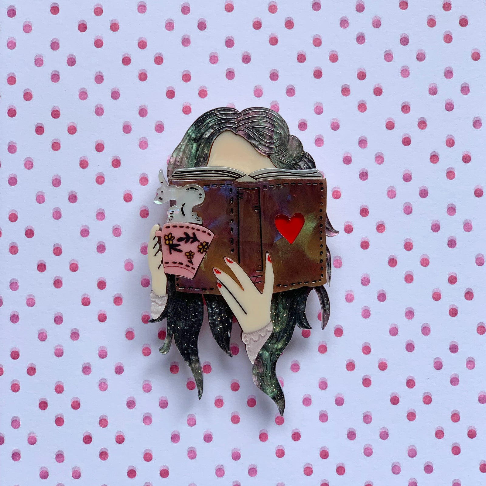 Novel-Tea Brooch freeshipping - SheLovesBlooms