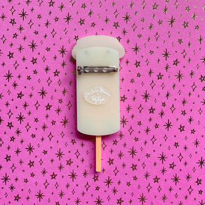 SLB x Poly Paige Orange Push up Ice Cream Brooch