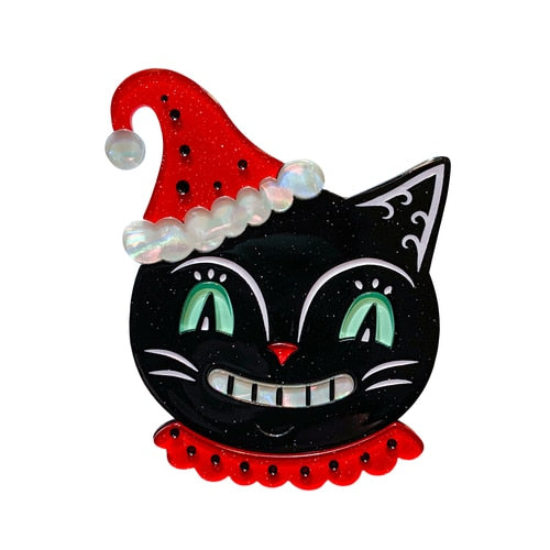 That Festive Feline Brooch by Johanna Parker x Lipstick & Chrome freeshipping - SheLovesBlooms