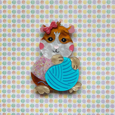 Peggy the Guinea Pig Brooch freeshipping - SheLovesBlooms