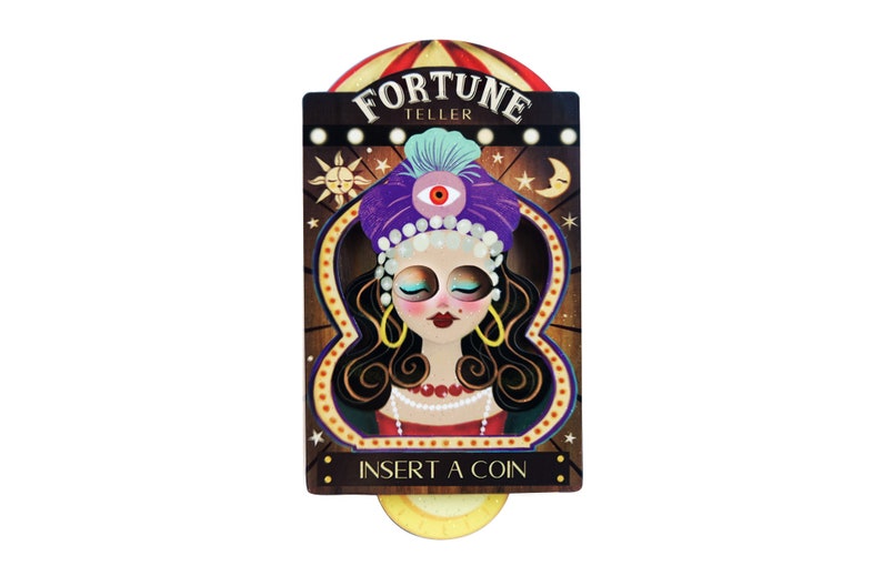 Automatic Fortune Teller Brooch freeshipping - SheLovesBlooms