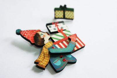 Girl with Gifts Brooch freeshipping - SheLovesBlooms