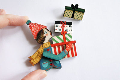 Girl with Gifts Brooch freeshipping - SheLovesBlooms