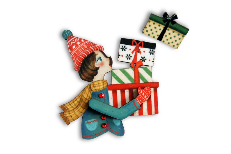 Girl with Gifts Brooch freeshipping - SheLovesBlooms