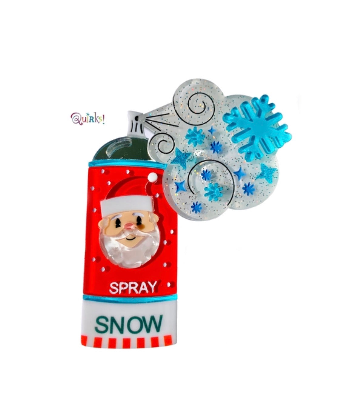 Rebel without a Claus Christmas Brooch by Lipstick & Chrome freeshipping - SheLovesBlooms