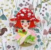 Amanita with Heqet Brooch freeshipping - SheLovesBlooms