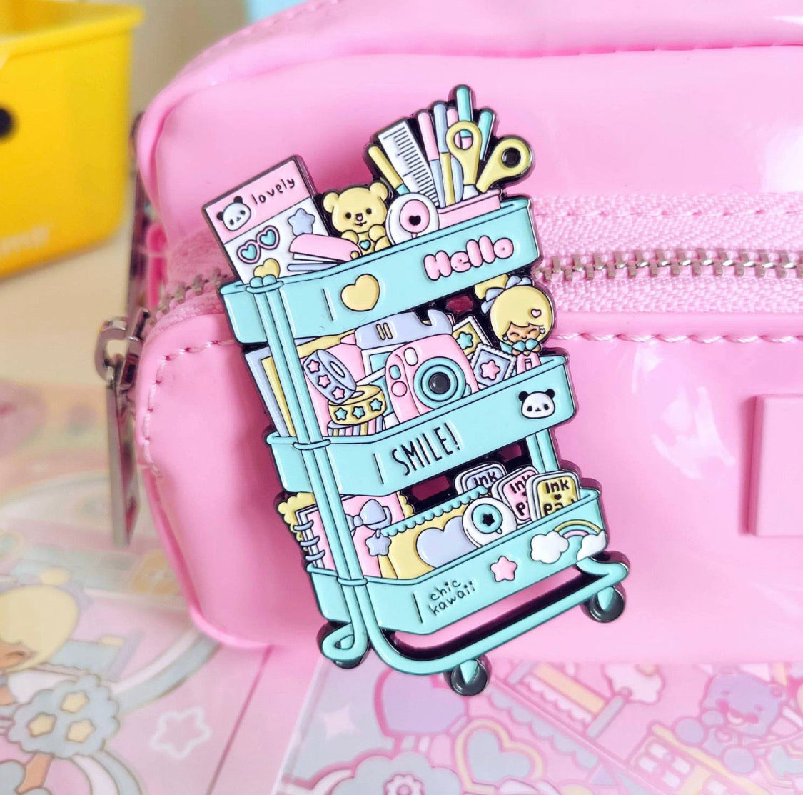 Chic Kawaii Scrap Cart Polly Pocket Toys Pin freeshipping - SheLovesBlooms