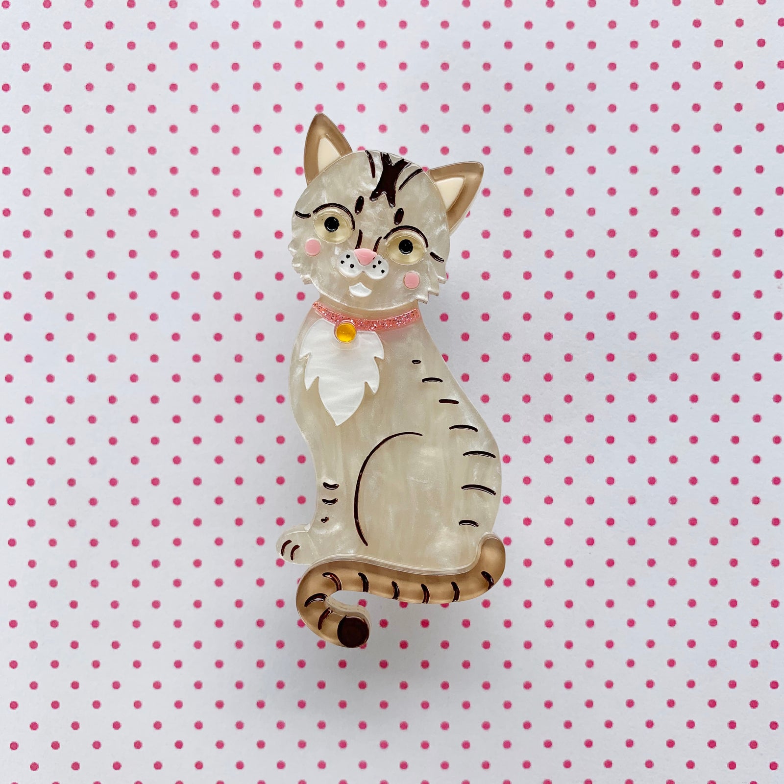 Comel the Singapura 'Kucinta' Cat Brooch [IMPERFECT] 🐱 freeshipping - SheLovesBlooms