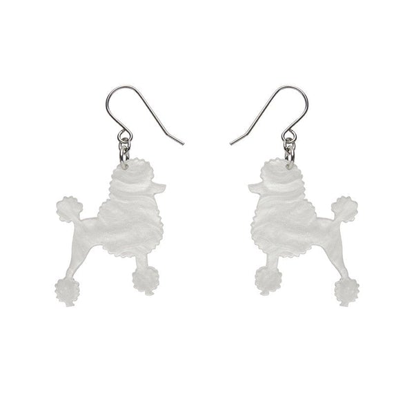 Erstwilder Poodle Ripple Hook Drop Earrings - White freeshipping - SheLovesBlooms