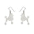 Erstwilder Poodle Ripple Hook Drop Earrings - White freeshipping - SheLovesBlooms
