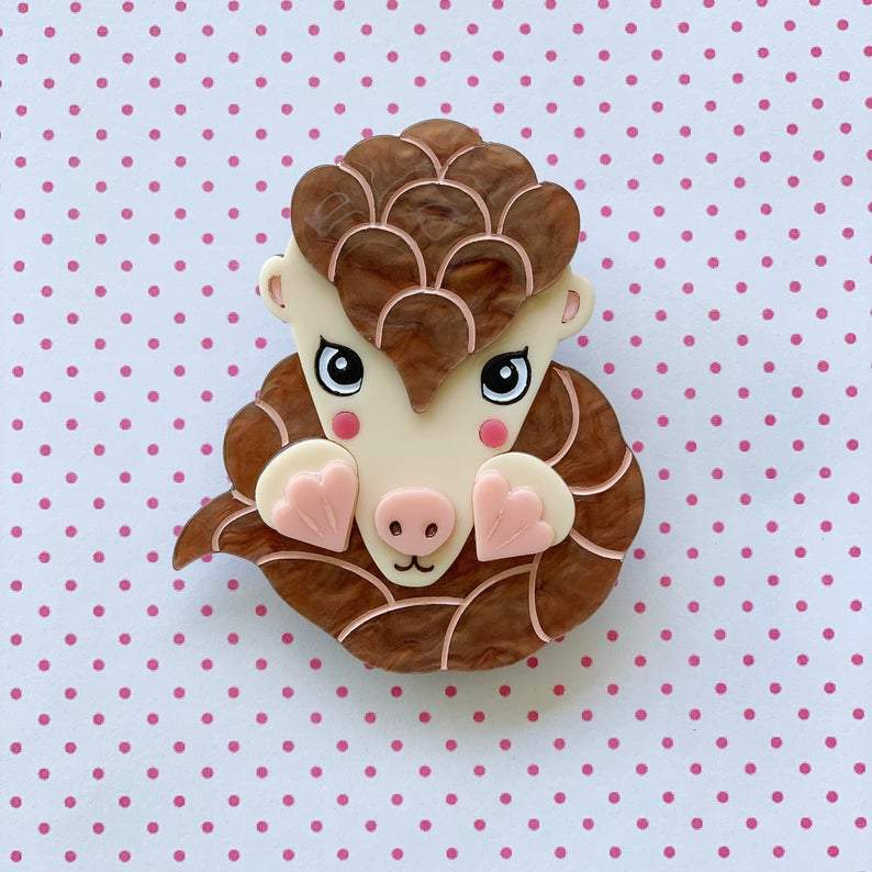 Polly the Pangolin Brooch Polly the Pangolin Brooch Shelovesblooms 