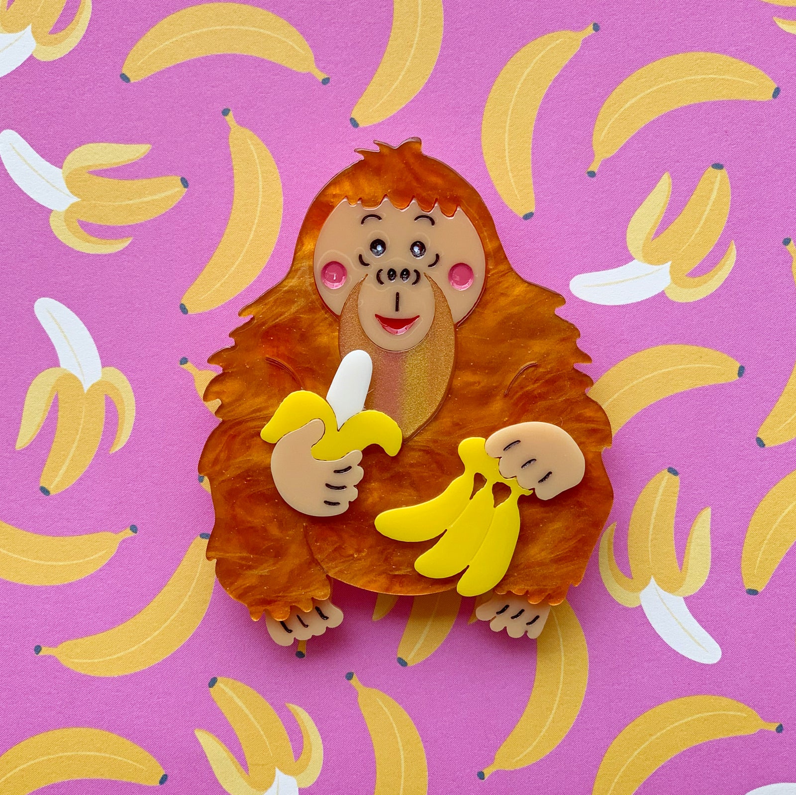 Raja the Tapanuli Orang Utan Brooch freeshipping - SheLovesBlooms