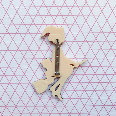 Vivienne Witch upon a Broomstick Brooch 🧙‍♀️  [IMPERFECT] freeshipping - SheLovesBlooms